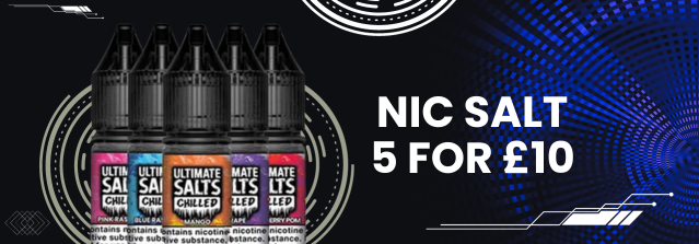 Multibuy Offer: Ultimate Juice Salts 10 mg Special offer 5 for only 10 Pounds in United Kingdom Online Vapes